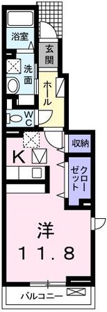 エスペランサ中仁野VIの物件間取画像